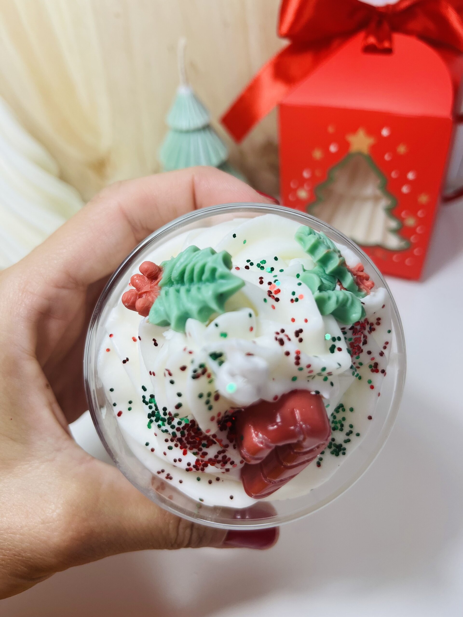 Vela “Christmas candy” - 2