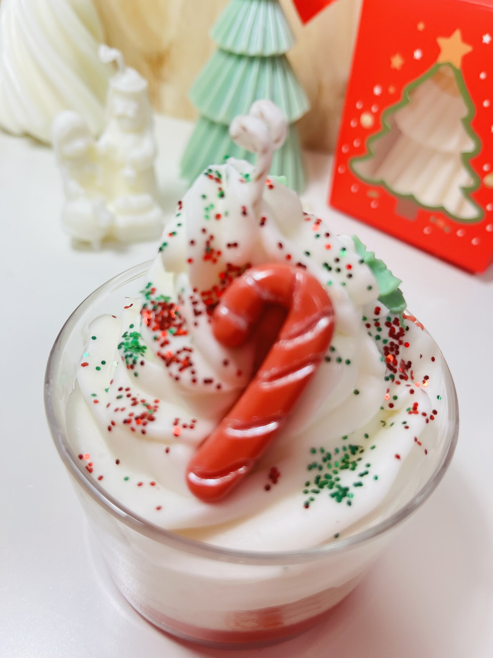 Vela “Christmas candy” - 3